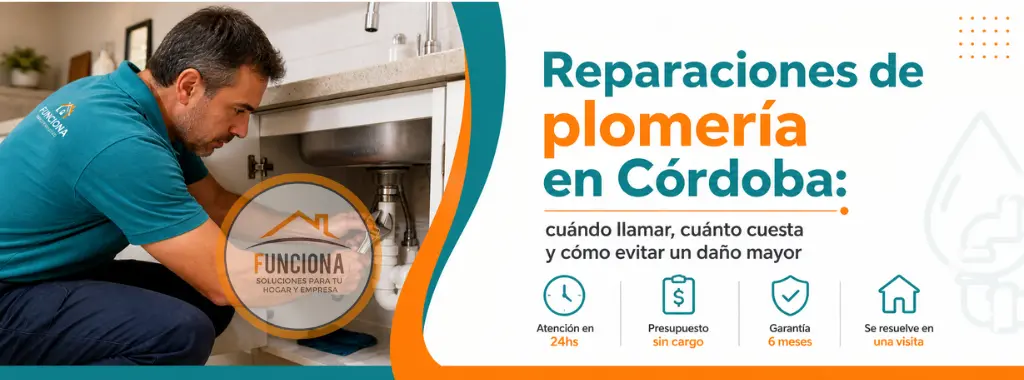 Reparaciones de plomería en Córdoba: cuándo llamar, cuánto cuesta y cómo evitar un daño mayor